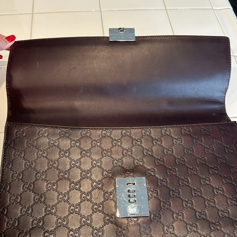 Gucci Vintage Leather Briefcase